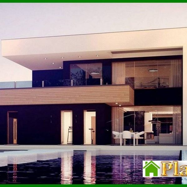 947. Flat two-story country house