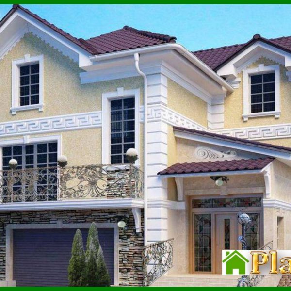 949. Project of a classic two-story mansion for a sloping plot