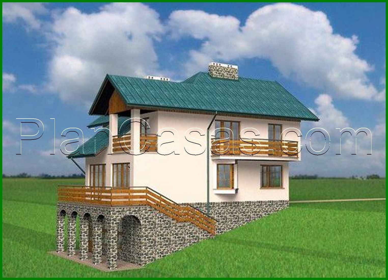 953. An interesting cottage project for an uneven plot