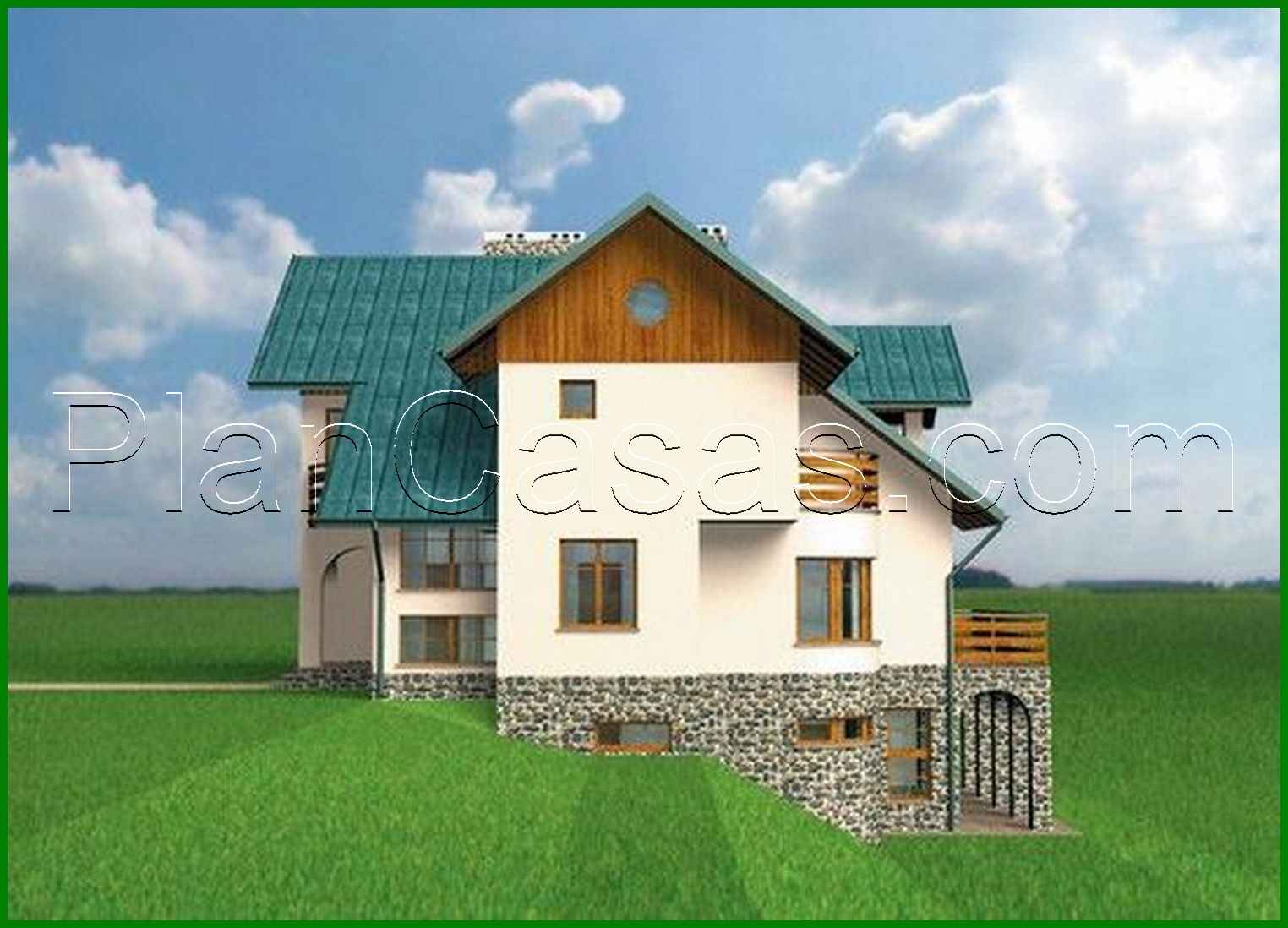 953. An interesting cottage project for an uneven plot