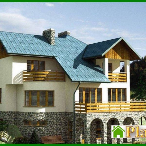 953. An interesting cottage project for an uneven plot