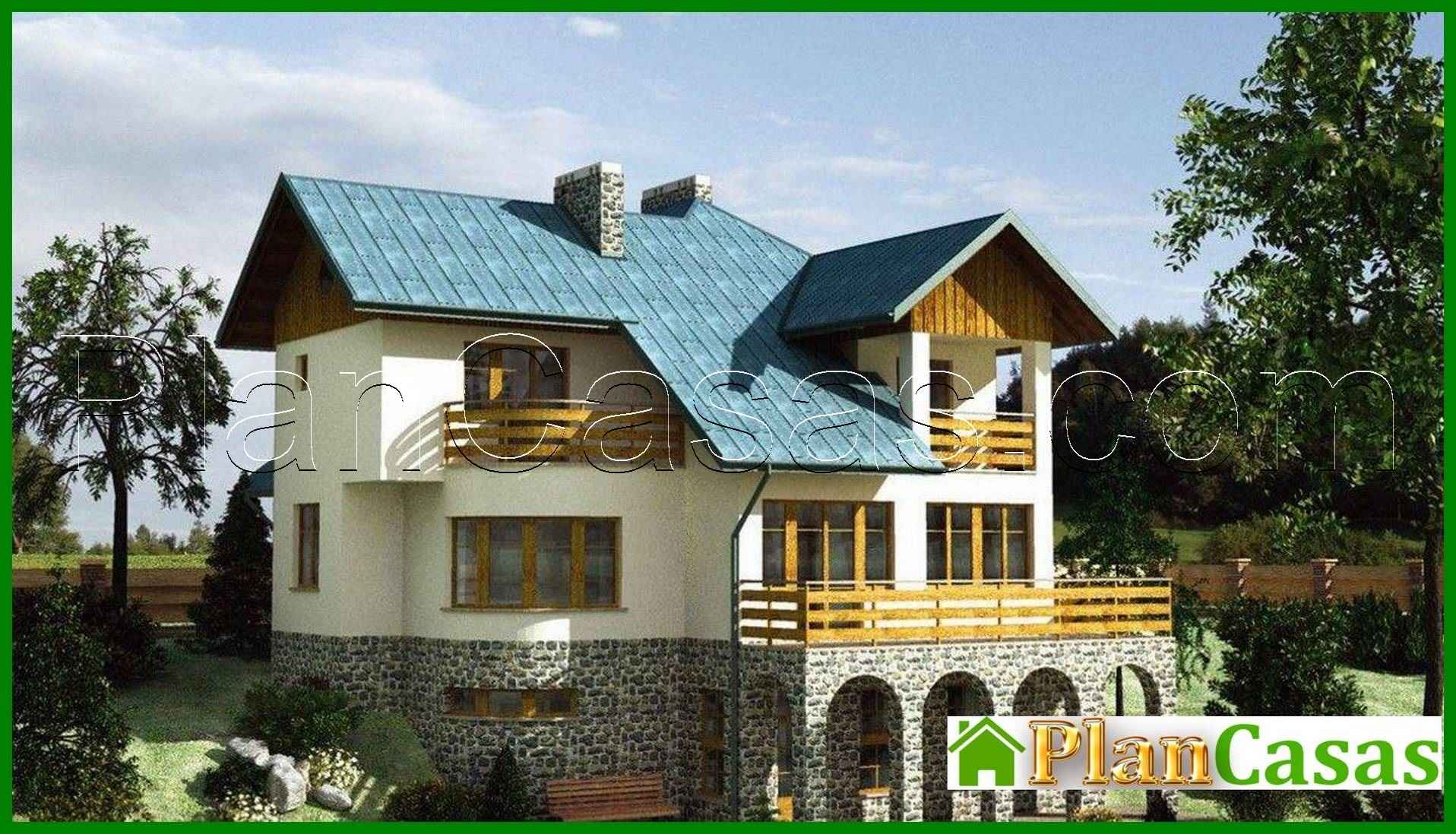 953. An interesting cottage project for an uneven plot