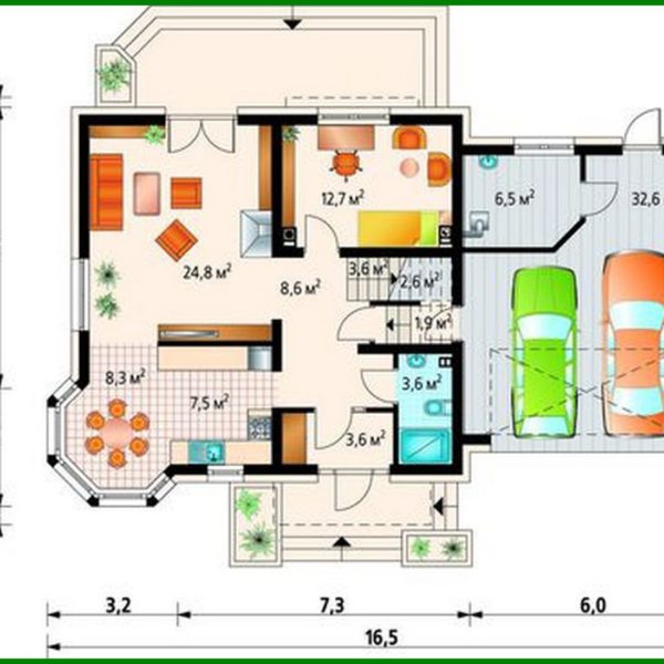 955. Project of an elegant country house of increased comfort