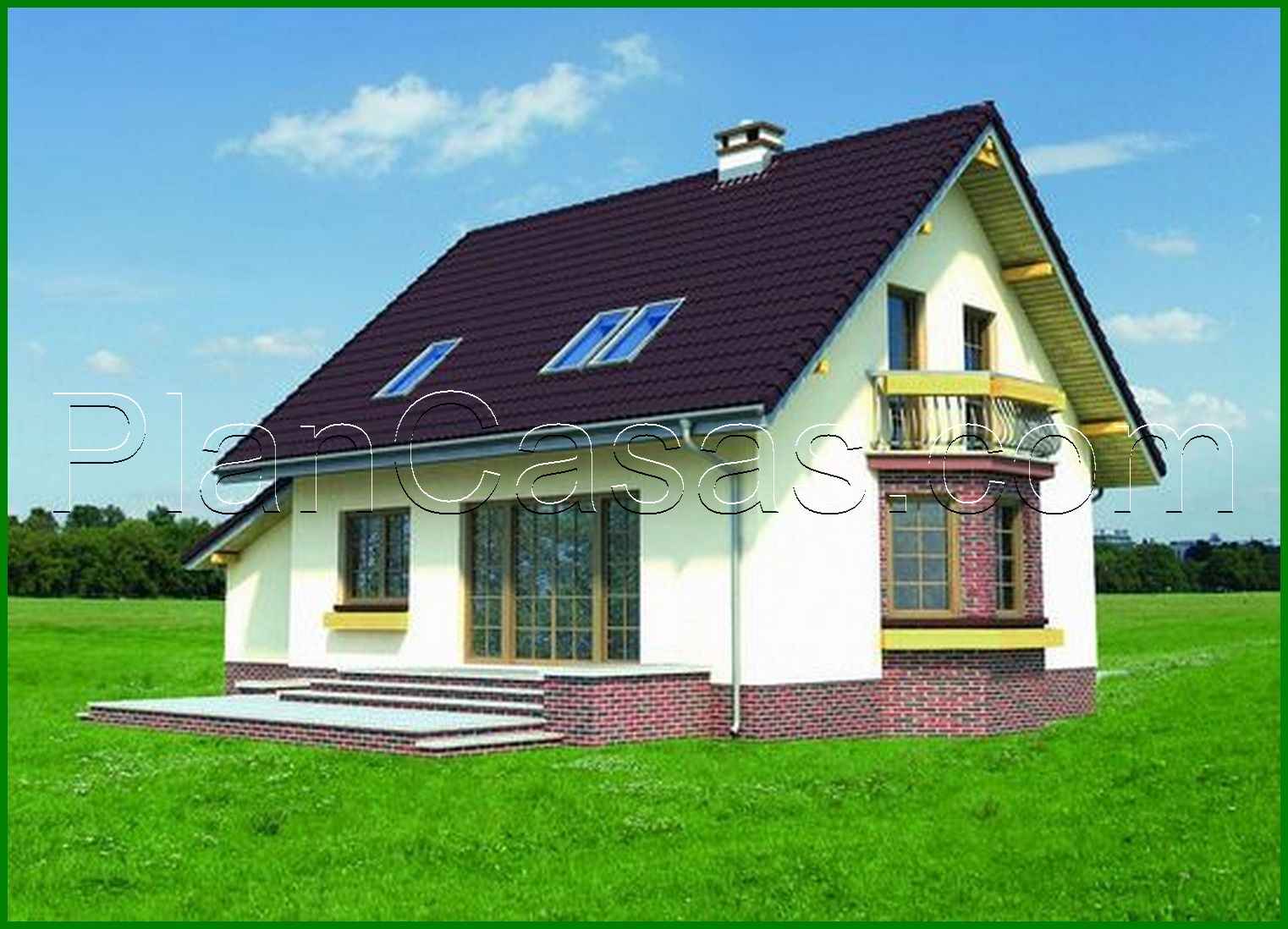 956. Beautiful house with garage and bay window