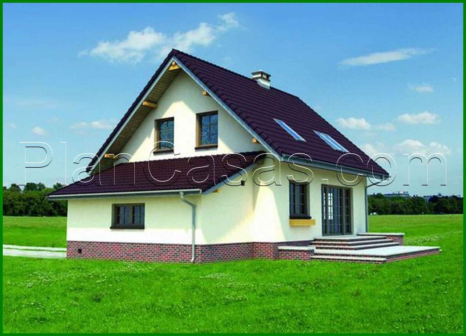 956. Beautiful house with garage and bay window