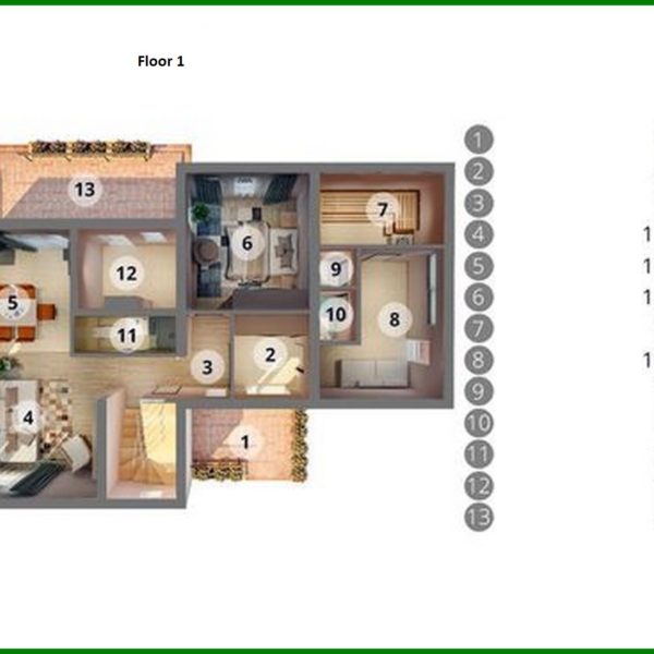 963. Luxury two-story cottage with a sauna and a relaxation room