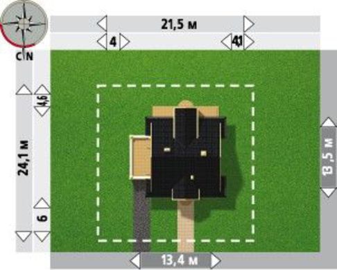 967. Comfortable mansion with a spacious terrace on the second floor