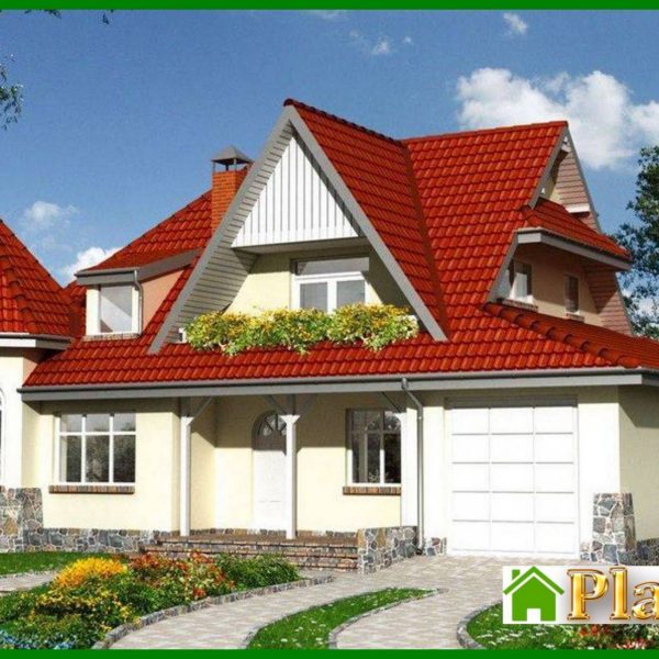 968. Unusual residential building resembling a castle