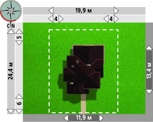 971. Attractive residential building - castle