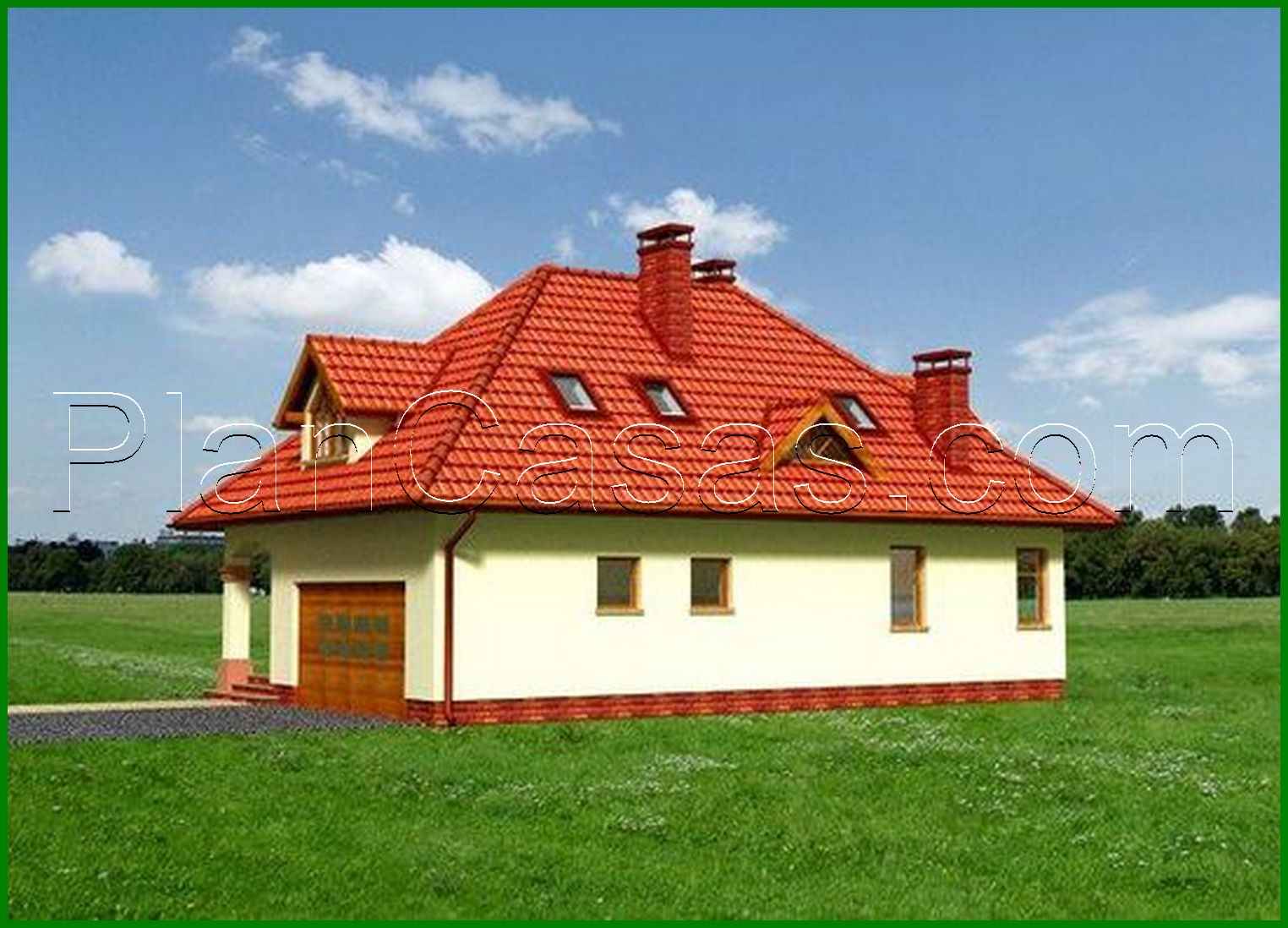 973. The project of a comfortable mansion with an interesting layout