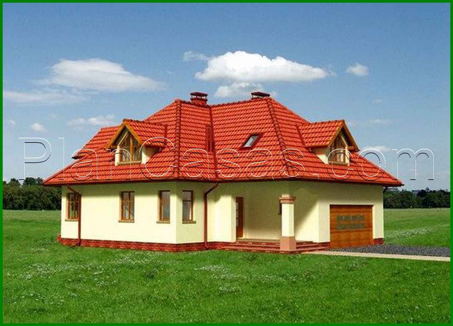 973. The project of a comfortable mansion with an interesting layout