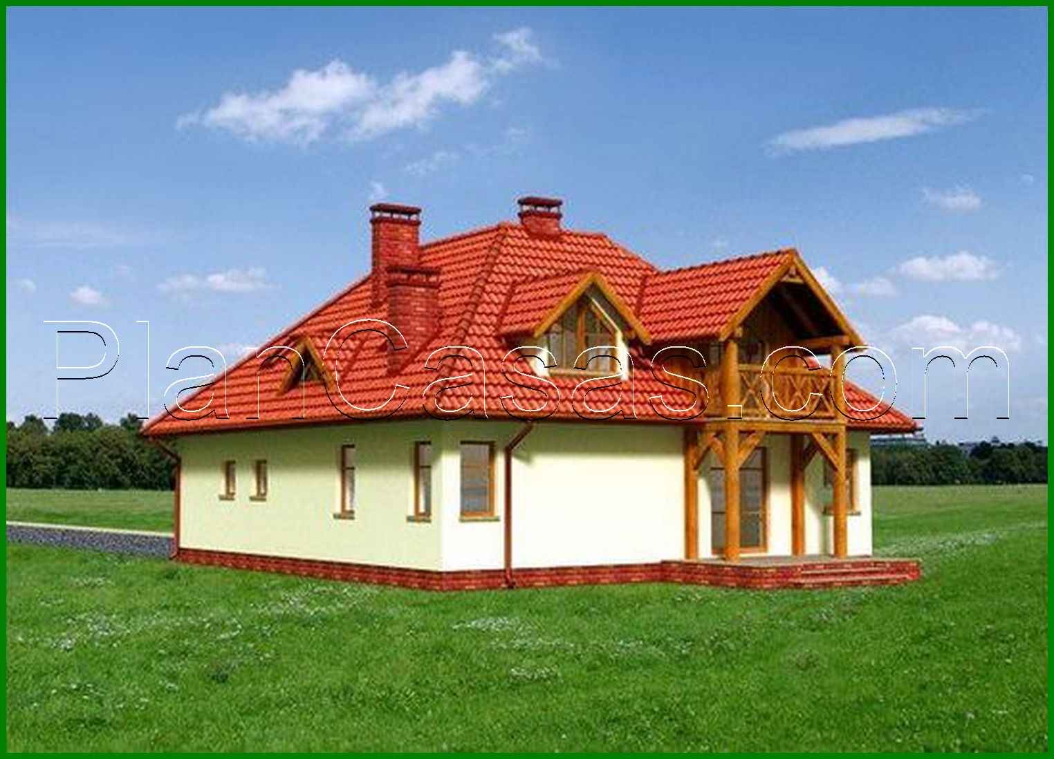 973. The project of a comfortable mansion with an interesting layout