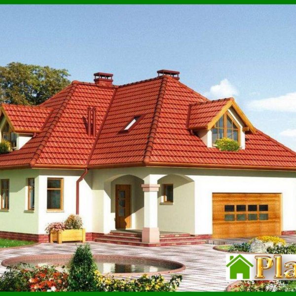 973. The project of a comfortable mansion with an interesting layout