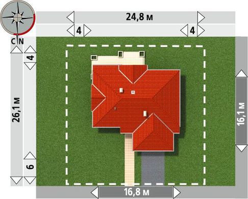 979. Spacious one-story house