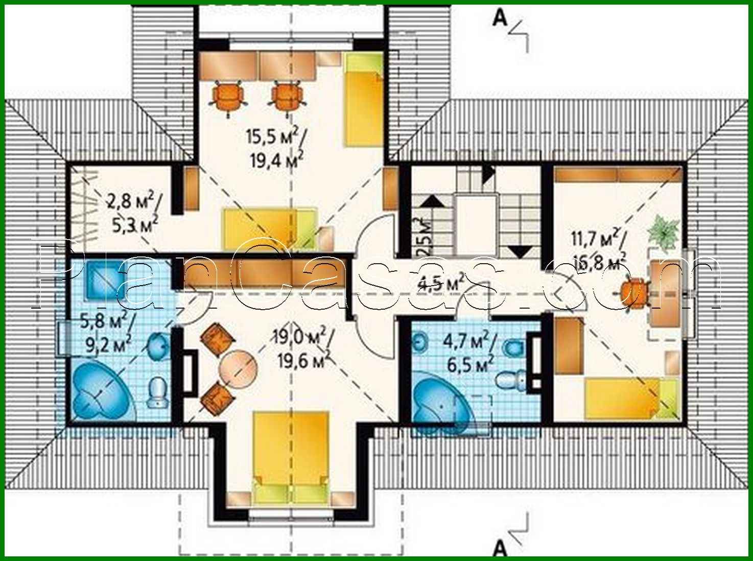 983. Attractive cottage project with an attic and a garage for 1 car