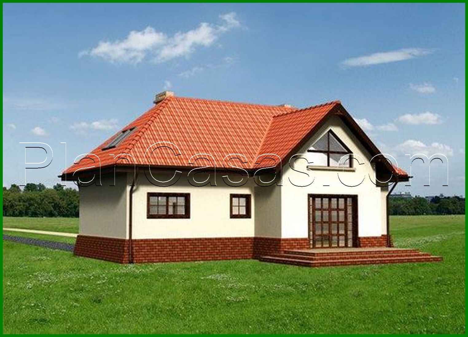 983. Attractive cottage project with an attic and a garage for 1 car