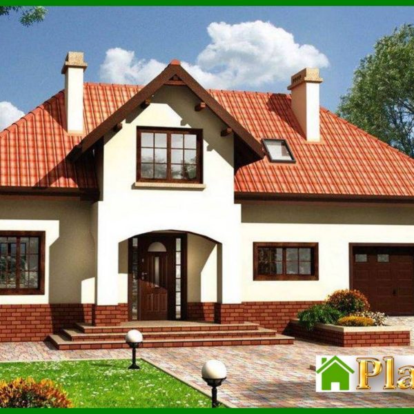 983. Attractive cottage project with an attic and a garage for 1 car