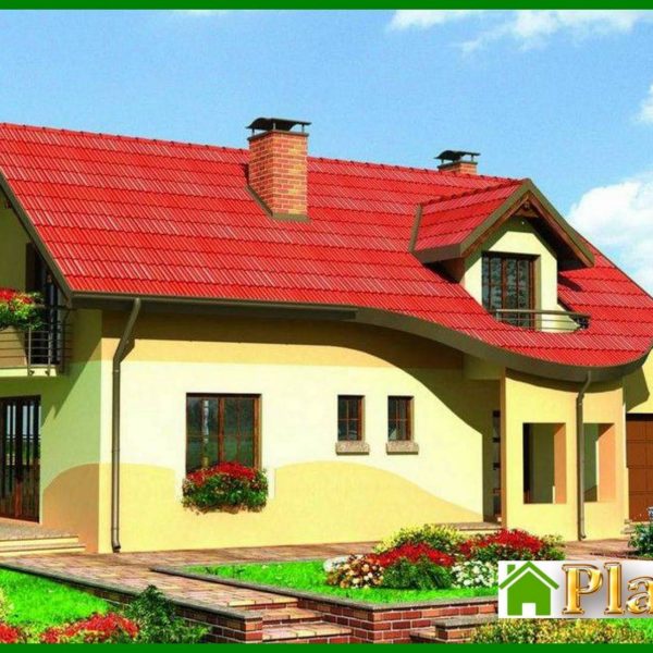 987. The project for the construction of a cozy attic house 170 m²