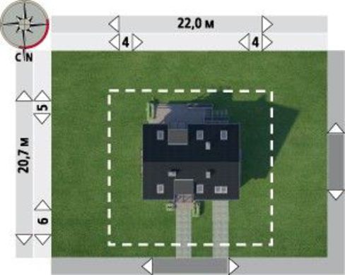 988. The project of a magnificent mansion for a happy family