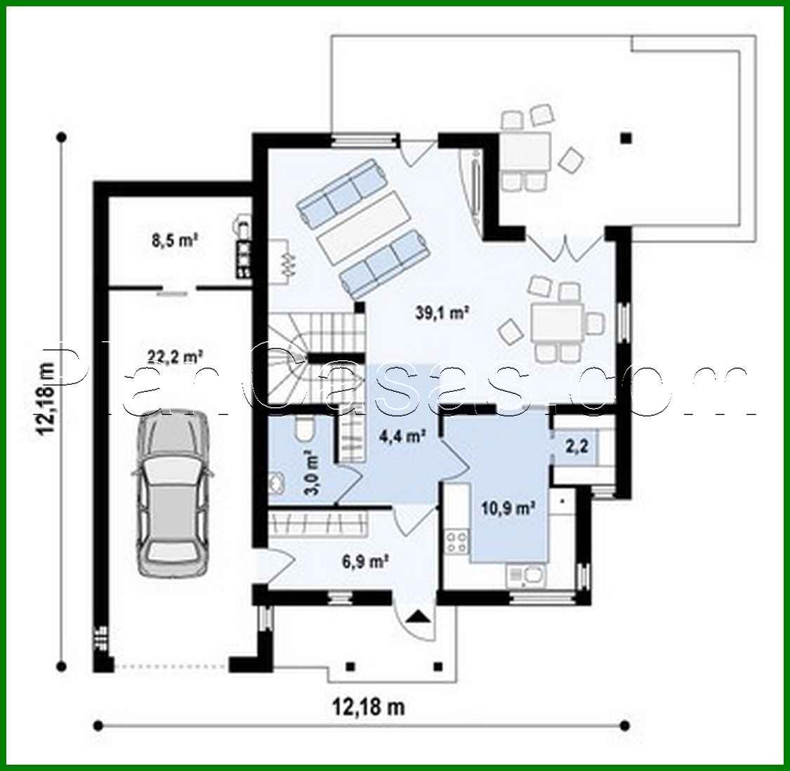 997. The project of the original cottage with an attic