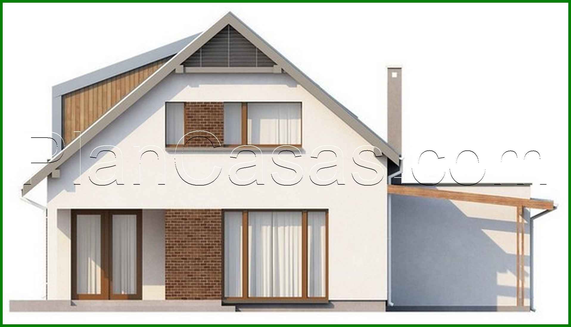 997. The project of the original cottage with an attic