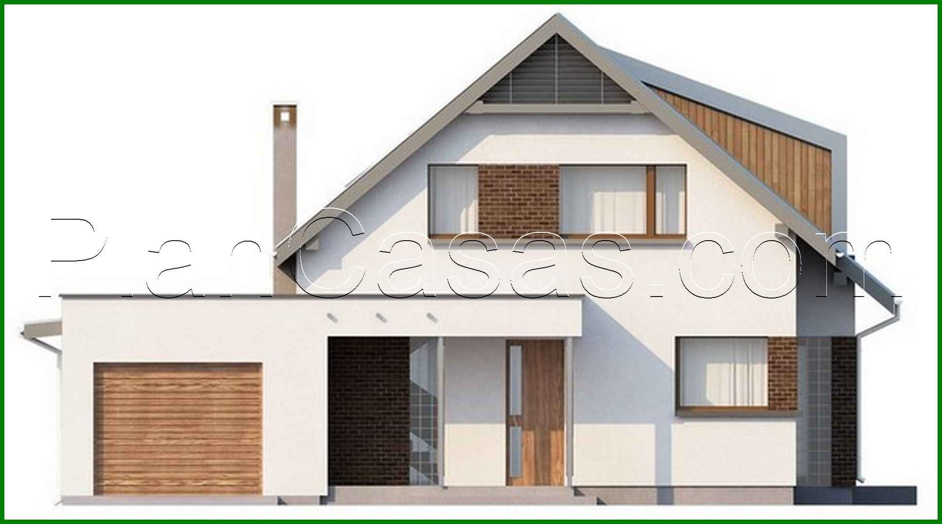 997. The project of the original cottage with an attic