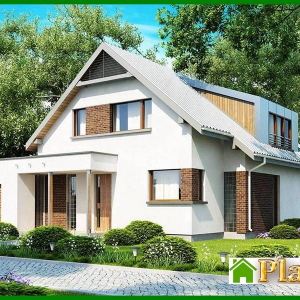 997. The project of the original cottage with an attic