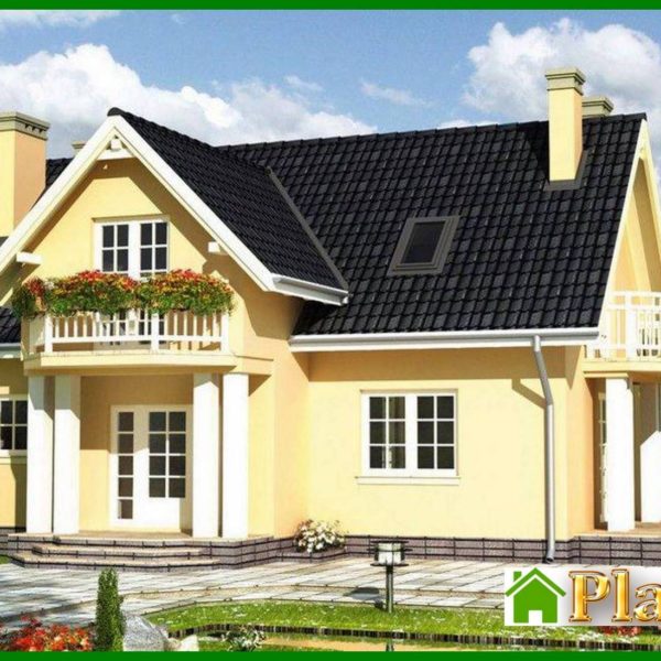 999. Two-story modern building with a beautiful look