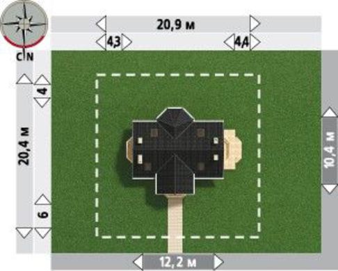 999. Two-story modern building with a beautiful look